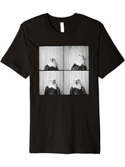 Bald Eagle Portrait Funny Animal Photobooth Bird Wildlife Premium T-Shirt 180G 100% Cotton Printed Round Neck Short-Sleeve T-Shirt, Gifts for Men Dad Husband Grandpa, S-XXXL, Black