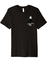 Bald Eagle American National Symbol Animal Patriotic Freedom Premium T-Shirt 180G 100% Cotton Printed Round Neck Short-Sleeve T-Shirt, Gifts for Men Dad Husband Grandpa, S-XXXL, Black