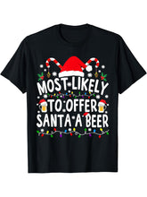 Christmas T-Shirt 180G 100% Cotton Printed Round Neck Short-Sleeve T-Shirt, Gifts for Men Dad Husband Grandpa, S-XXXL, Black