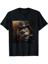 Eagle 4th Of July T-Shirt 180G 100% Cotton Printed Round Neck Short-Sleeve T-Shirt, Gifts for Men Dad Husband Grandpa, S-XXXL, Black