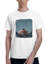 Captain America Vs Red Hulk Face Off 180G 100% Cotton Printed Round Neck Short-Sleeve T-Shirt, Gifts for Men Dad Husband Grandpa, S-XXXL, White