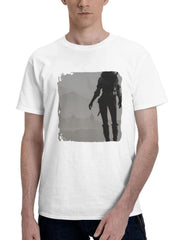 Ciri The Witcher 3 Wild Hunt Minimal 180G 100% Cotton Printed Round Neck Short-Sleeve T-Shirt, Gifts for Men Dad Husband Grandpa, S-XXXL, White