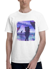 A Night Of Celebration 180G 100% Cotton Printed Round Neck Short-Sleeve T-Shirt, Gifts for Men Dad Husband Grandpa, S-XXXL, White