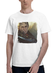 A Plague Tale Requiem 180G 100% Cotton Printed Round Neck Short-Sleeve T-Shirt, Gifts for Men Dad Husband Grandpa, S-XXXL, White
