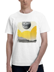 A Static Perception 180G 100% Cotton Printed Round Neck Short-Sleeve T-Shirt, Gifts for Men Dad Husband Grandpa, S-XXXL, White