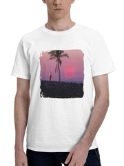 A Surrealists Psychosis 180G 100% Cotton Printed Round Neck Short-Sleeve T-Shirt, Gifts for Men Dad Husband Grandpa, S-XXXL, White