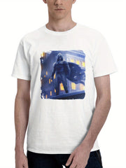 A Symbol Of Hope Moon Knight 180G 100% Cotton Printed Round Neck Short-Sleeve T-Shirt, Gifts for Men Dad Husband Grandpa, S-XXXL, White