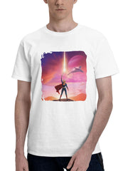 A Twisted Supergirl 180G 100% Cotton Printed Round Neck Short-Sleeve T-Shirt, Gifts for Men Dad Husband Grandpa, S-XXXL, White