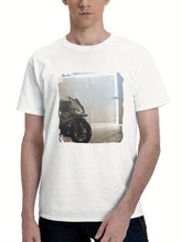 Bmw S 1000 Rr Aj 180G 100% Cotton Printed Round Neck Short-Sleeve T-Shirt, Gifts for Men Dad Husband Grandpa, S-XXXL, White