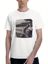 Bmw S 1000 Rr Custom Project R0 180G 100% Cotton Printed Round Neck Short-Sleeve T-Shirt, Gifts for Men Dad Husband Grandpa, S-XXXL, White