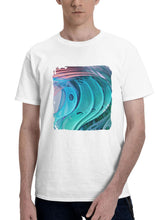 Abstract Exploration 180G 100% Cotton Printed Round Neck Short-Sleeve T-Shirt, Gifts for Men Dad Husband Grandpa, S-XXXL, White
