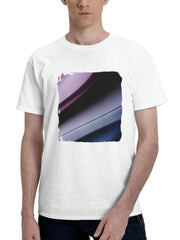 Abstract Minimalism Power 180G 100% Cotton Printed Round Neck Short-Sleeve T-Shirt, Gifts for Men Dad Husband Grandpa, S-XXXL, White