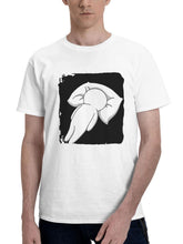 Boy Sleeping Face Down 180G 100% Cotton Printed Round Neck Short-Sleeve T-Shirt, Gifts for Men Dad Husband Grandpa, S-XXXL, White