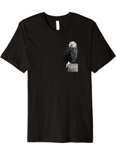 Bald Eagle American National Symbol Animal Patriotic Freedom Premium T-Shirt 180G 100% Cotton Printed Round Neck Short-Sleeve T-Shirt, Gifts for Men Dad Husband Grandpa, S-XXXL, Black
