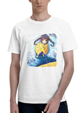 Camus In The Blue Sky 180G 100% Cotton Printed Round Neck Short-Sleeve T-Shirt, Gifts for Men Dad Husband Grandpa, S-XXXL, White