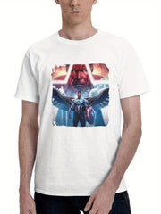 Captain America A Brave New Beginning Jx 180G 100% Cotton Printed Round Neck Short-Sleeve T-Shirt, Gifts for Men Dad Husband Grandpa, S-XXXL, White