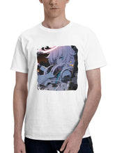 Blue Archive Ct 180G 100% Cotton Printed Round Neck Short-Sleeve T-Shirt, Gifts for Men Dad Husband Grandpa, S-XXXL, White