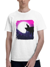 Cat Forest Diaries 180G 100% Cotton Printed Round Neck Short-Sleeve T-Shirt, Gifts for Men Dad Husband Grandpa, S-XXXL, White