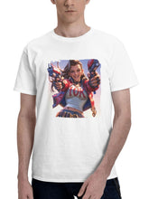 Charming Firepower 180G 100% Cotton Printed Round Neck Short-Sleeve T-Shirt, Gifts for Men Dad Husband Grandpa, S-XXXL, White