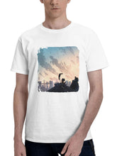 Chilling Time Toucans And Raccoons 180G 100% Cotton Printed Round Neck Short-Sleeve T-Shirt, Gifts for Men Dad Husband Grandpa, S-XXXL, White