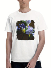 Chromebook Background Stock 180G 100% Cotton Printed Round Neck Short-Sleeve T-Shirt, Gifts for Men Dad Husband Grandpa, S-XXXL, White