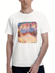 Clash Of Clans 2023 180G 100% Cotton Printed Round Neck Short-Sleeve T-Shirt, Gifts for Men Dad Husband Grandpa, S-XXXL, White