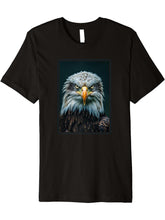 Bald Eagles Bald Eagle Premium T-Shirt 180G 100% Cotton Printed Round Neck Short-Sleeve T-Shirt, Gifts for Men Dad Husband Grandpa, S-XXXL, Black