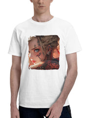 Code Of Katana Neo Tokyo Lucy 180G 100% Cotton Printed Round Neck Short-Sleeve T-Shirt, Gifts for Men Dad Husband Grandpa, S-XXXL, White