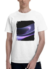 Color Movements Abstract 180G 100% Cotton Printed Round Neck Short-Sleeve T-Shirt, Gifts for Men Dad Husband Grandpa, S-XXXL, White