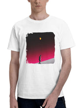 Breaking Dawn 180G 100% Cotton Printed Round Neck Short-Sleeve T-Shirt, Gifts for Men Dad Husband Grandpa, S-XXXL, White