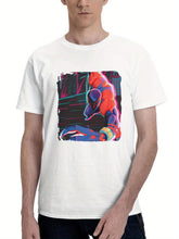 Breaking The Fourth Wall Spiderman 2099 180G 100% Cotton Printed Round Neck Short-Sleeve T-Shirt, Gifts for Men Dad Husband Grandpa, S-XXXL, White