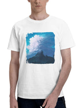 Bright Day 180G 100% Cotton Printed Round Neck Short-Sleeve T-Shirt, Gifts for Men Dad Husband Grandpa, S-XXXL, White