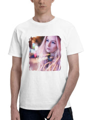 Beautiful Women Blonde 180G 100% Cotton Printed Round Neck Short-Sleeve T-Shirt, Gifts for Men Dad Husband Grandpa, S-XXXL, White