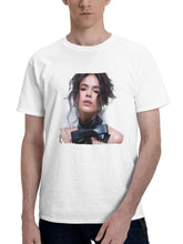 Bruna Marquezine Flaunt Magazine 180G 100% Cotton Printed Round Neck Short-Sleeve T-Shirt, Gifts for Men Dad Husband Grandpa, S-XXXL, White