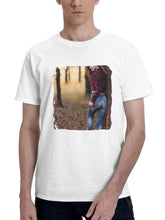 Brunette Jeans Girl Smiling Cute 180G 100% Cotton Printed Round Neck Short-Sleeve T-Shirt, Gifts for Men Dad Husband Grandpa, S-XXXL, White