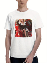 Bella Thorne Thorne 2024 180G 100% Cotton Printed Round Neck Short-Sleeve T-Shirt, Gifts for Men Dad Husband Grandpa, S-XXXL, White