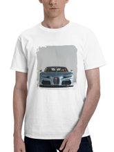 Bugatti Chiron Super Sport 180G 100% Cotton Printed Round Neck Short-Sleeve T-Shirt, Gifts for Men Dad Husband Grandpa, S-XXXL, White