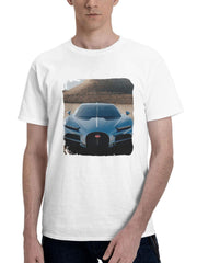 Bugatti Tourbillon In Doha 180G 100% Cotton Printed Round Neck Short-Sleeve T-Shirt, Gifts for Men Dad Husband Grandpa, S-XXXL, White
