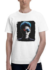 Bugs The Matrix Resurrections 180G 100% Cotton Printed Round Neck Short-Sleeve T-Shirt, Gifts for Men Dad Husband Grandpa, S-XXXL, White