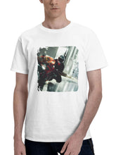 Biker Cyberpunk 2077 180G 100% Cotton Printed Round Neck Short-Sleeve T-Shirt, Gifts for Men Dad Husband Grandpa, S-XXXL, White