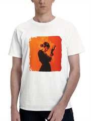 Burning Desires Smoke Signals Of The Soul 180G 100% Cotton Printed Round Neck Short-Sleeve T-Shirt, Gifts for Men Dad Husband Grandpa, S-XXXL, White