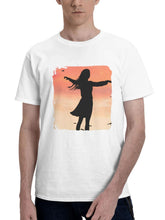 Birds And Me 180G 100% Cotton Printed Round Neck Short-Sleeve T-Shirt, Gifts for Men Dad Husband Grandpa, S-XXXL, White