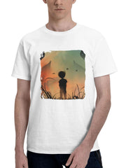 Acceptance 180G 100% Cotton Printed Round Neck Short-Sleeve T-Shirt, Gifts for Men Dad Husband Grandpa, S-XXXL, White