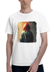 Across The Spider Verse 180G 100% Cotton Printed Round Neck Short-Sleeve T-Shirt, Gifts for Men Dad Husband Grandpa, S-XXXL, White