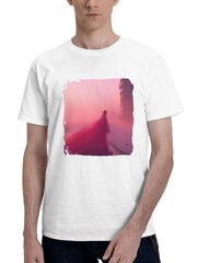 A Lovely Soul 180G 100% Cotton Printed Round Neck Short-Sleeve T-Shirt, Gifts for Men Dad Husband Grandpa, S-XXXL, White