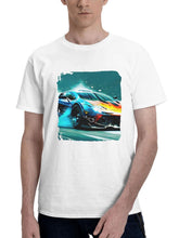 Adrenaline Unleashed Turbo Car 180G 100% Cotton Printed Round Neck Short-Sleeve T-Shirt, Gifts for Men Dad Husband Grandpa, S-XXXL, White
