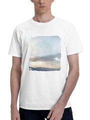 Aether Kaeya Genshin Impact 180G 100% Cotton Printed Round Neck Short-Sleeve T-Shirt, Gifts for Men Dad Husband Grandpa, S-XXXL, White