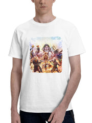Age Of Mythology Retold 2024 180G 100% Cotton Printed Round Neck Short-Sleeve T-Shirt, Gifts for Men Dad Husband Grandpa, S-XXXL, White