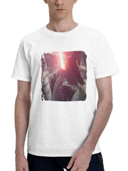 Ahsoka Tano 180G 100% Cotton Printed Round Neck Short-Sleeve T-Shirt, Gifts for Men Dad Husband Grandpa, S-XXXL, White