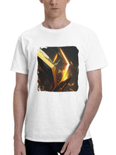 Ai Art 180G 100% Cotton Printed Round Neck Short-Sleeve T-Shirt, Gifts for Men Dad Husband Grandpa, S-XXXL, White